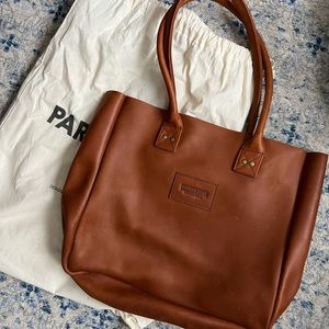 Parker Clay leather tote